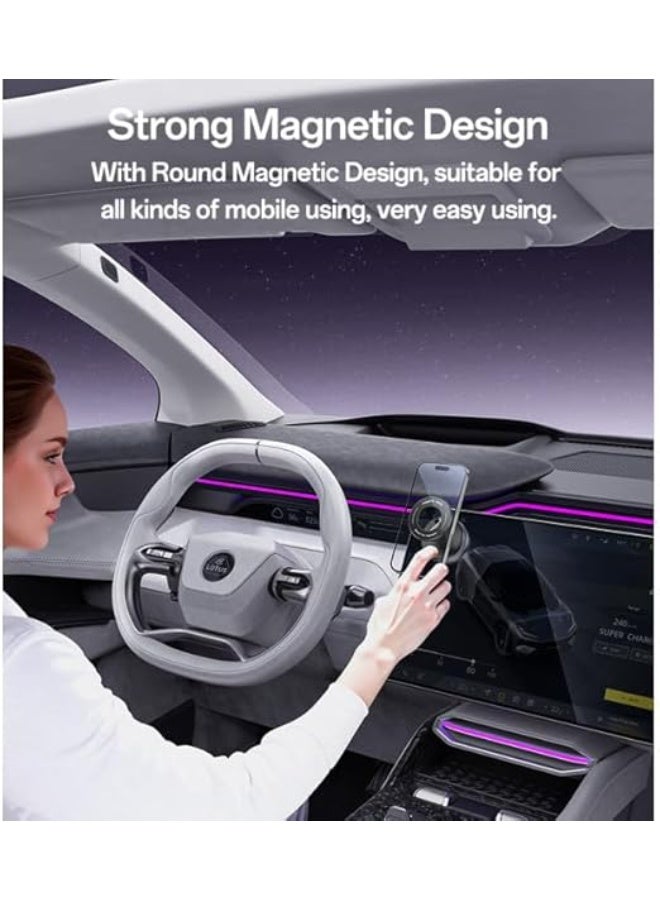حامل جوال للسيارة C228 بذراع قابلة للطي ودوران 360 درجة – قاعدة شفط قوية لتثبيت الهاتف بثبات وأناقة أثناء القيادة - Image 4