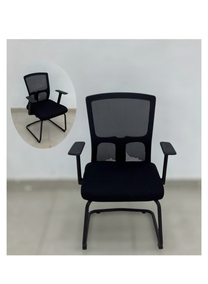 SMART HOME Ergonomic Office Chair, Folding Computer Chair, Meeting Chair, Conference and Visitor Training Chair, PU Padded Mesh Office Chair  - Image 2