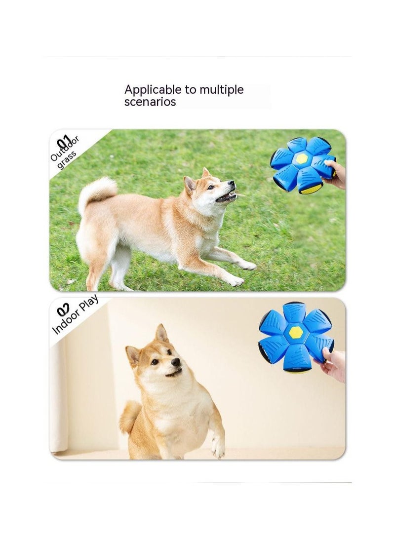 Dog toys Flying UFO Flat Throw Disc Ball With LED Light Toy Kid Outdoor Garden Basketball Game interesting Throw UFO Disc balls - Image 5