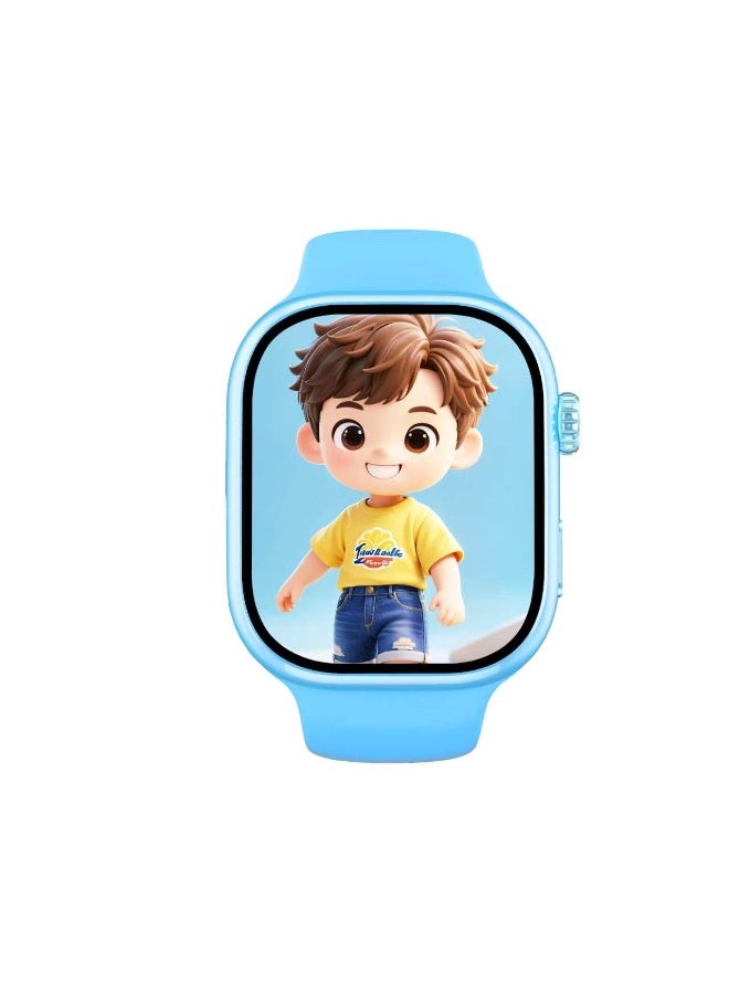 benco R1 Kids Safety Smartwatch 4G with Sim, Wifi, Whatsapp, Video & Audio Call - Blue - Image 2
