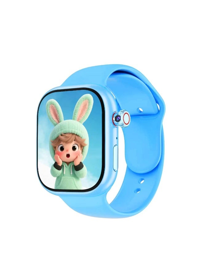 benco R1 Kids Safety Smartwatch 4G with Sim, Wifi, Whatsapp, Video & Audio Call - Blue - Image 1