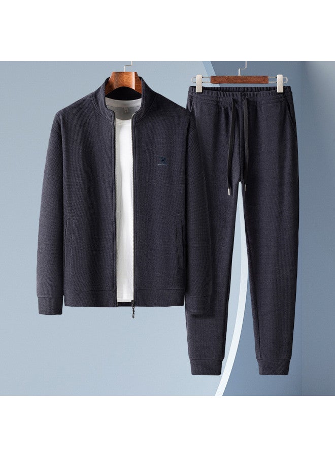 ROMON 【fang Xin Corduroy】 مجموعة كاجوال رجالية، مجموعة ملابس رياضية مريحة، مجموعة رجالية متعددة الاستخدامات، مجموعة سترة رجالية - Image 2