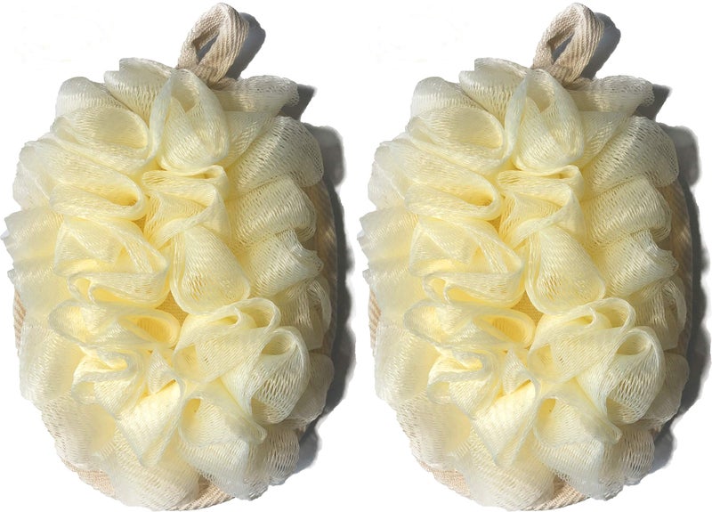 Mr.Cui'shop 2 Pack Exfoliating Body Spa Bath Mitt for Men & Women - Loofah Sponge Brushes Pouf Bath Mesh Brush - Shower Scrubber Remove Dead Skin 5×7inchs - Image 1