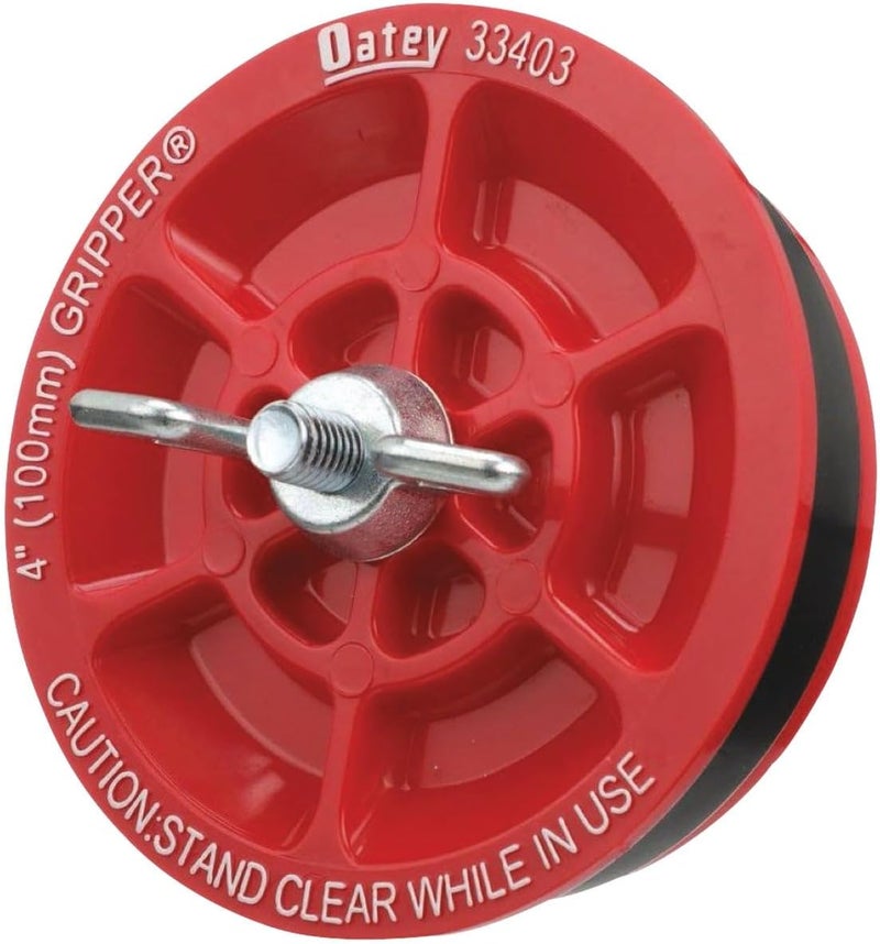 Oatey 33403 4-Inch Plastic Mechanical Test Plug with Galvanized Screw and Wing Nut - Image 1