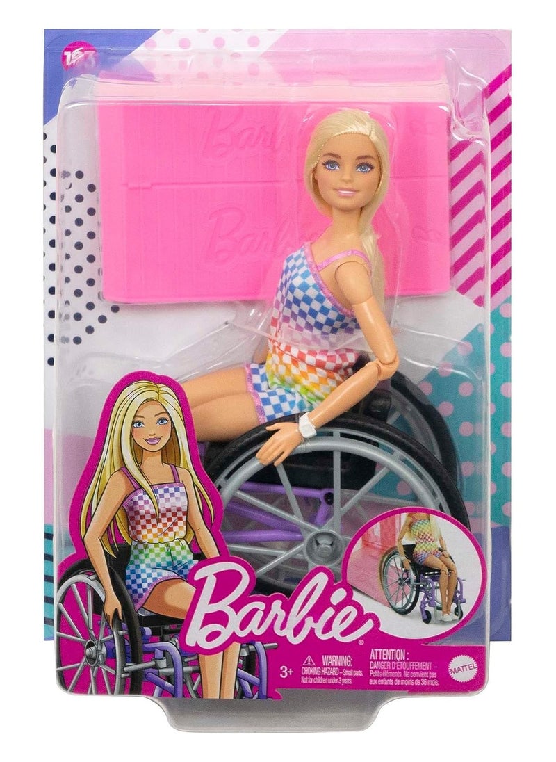 Barbie - Barbie Fashionistas Doll with Wheelchair - Image 1