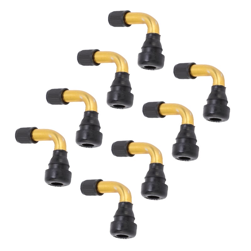 8 Pcs Valve Stem Extender 40 Degree Aluminum Alloy Angled Tire Valve Extension for Electric Scooter Vacuum Tires - Image 4