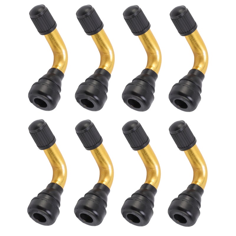 8 Pcs Valve Stem Extender 40 Degree Aluminum Alloy Angled Tire Valve Extension for Electric Scooter Vacuum Tires - Image 3