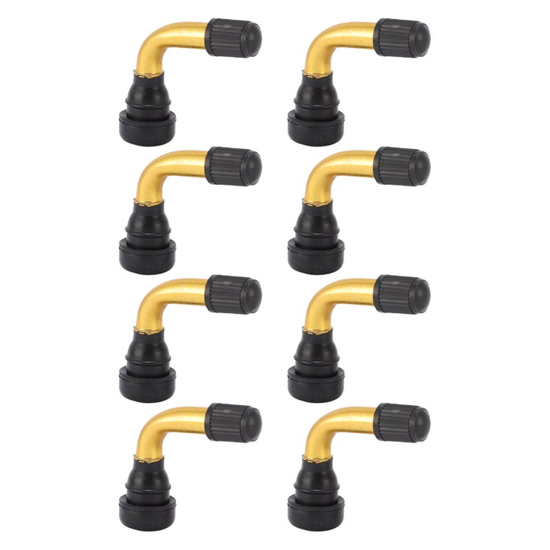 8 Pcs Valve Stem Extender 40 Degree Aluminum Alloy Angled Tire Valve Extension for Electric Scooter Vacuum Tires - Image 2