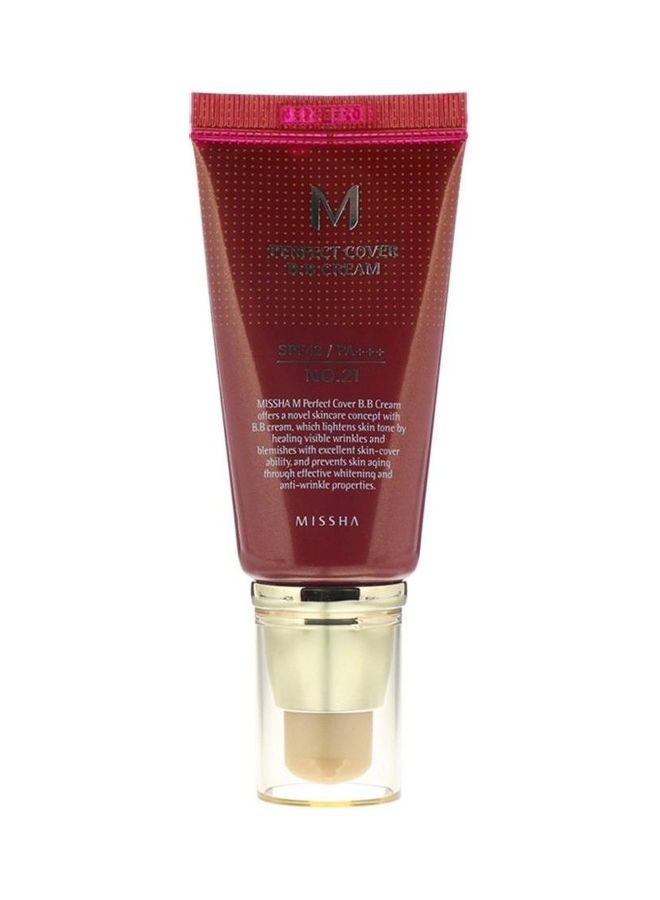 ميشا كريم BB طراز SPF 42 PA+++ لتغطية مثالية 21 بيج فاتح - Image 1