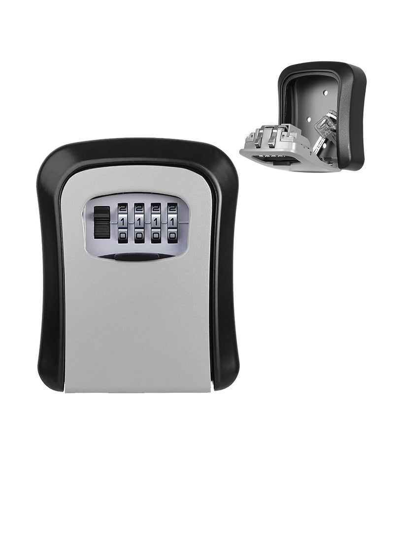 Key Safe Wall Mounted, Lock Box Outdoor, Combination Box, Waterproof and Security Lockbox, Cabinet Outside for Garage School Elderly Parents Spare House Storage, - Image 1
