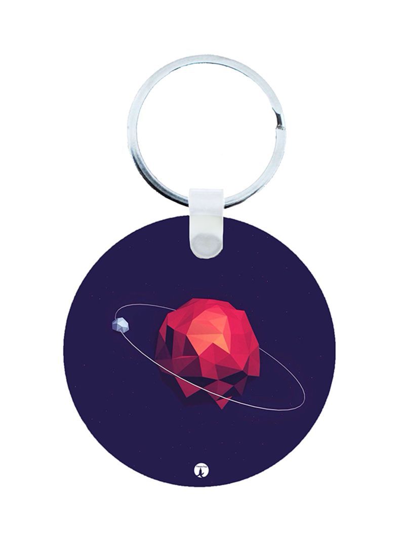 RKN Planet Wooden Keychain