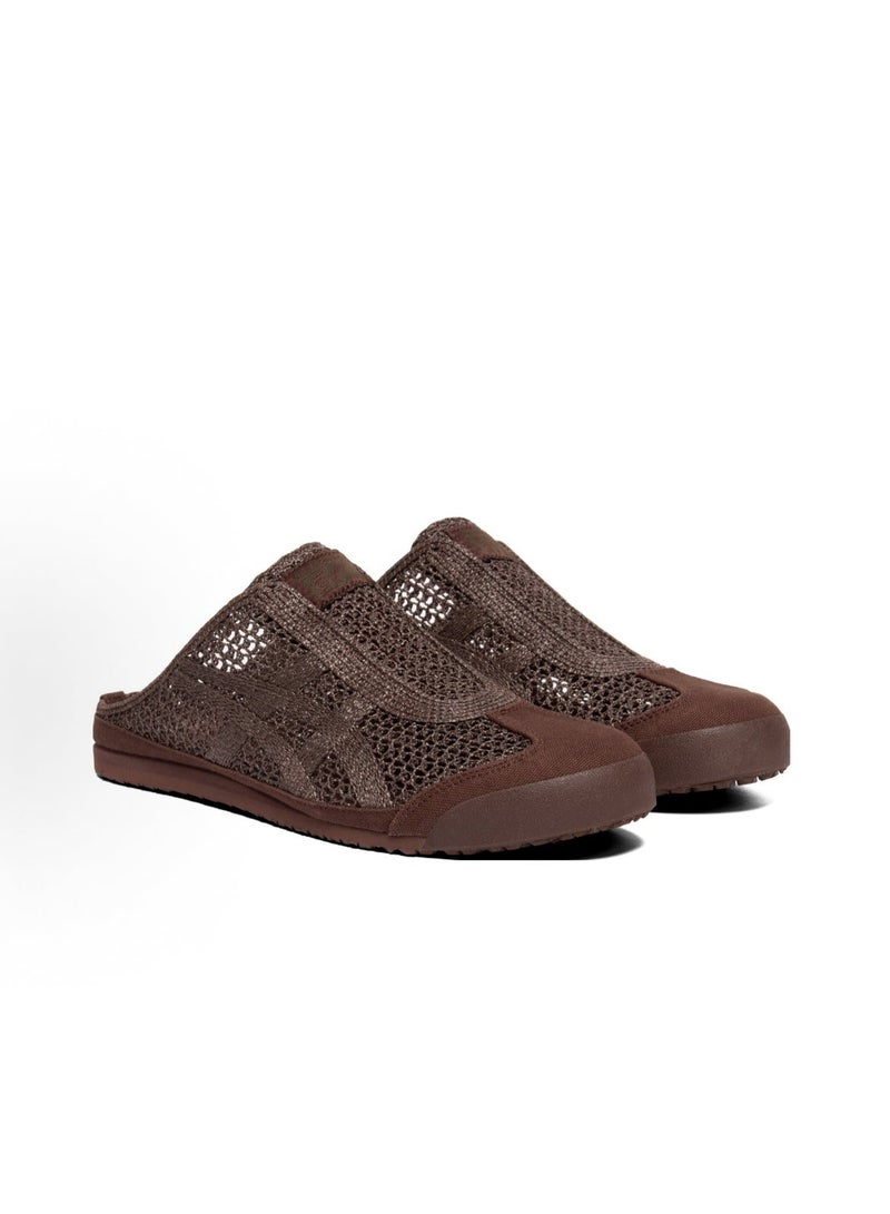 Onitsuka Tiger Sabot Slip-On Athleisure Sandals for Men & Women - Brown/Green - Image 2