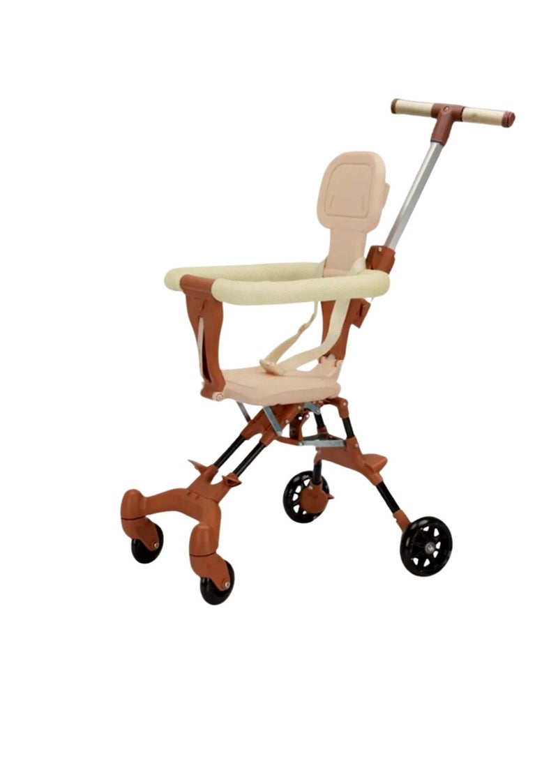 Foldable Baby Stroller with Push Handle