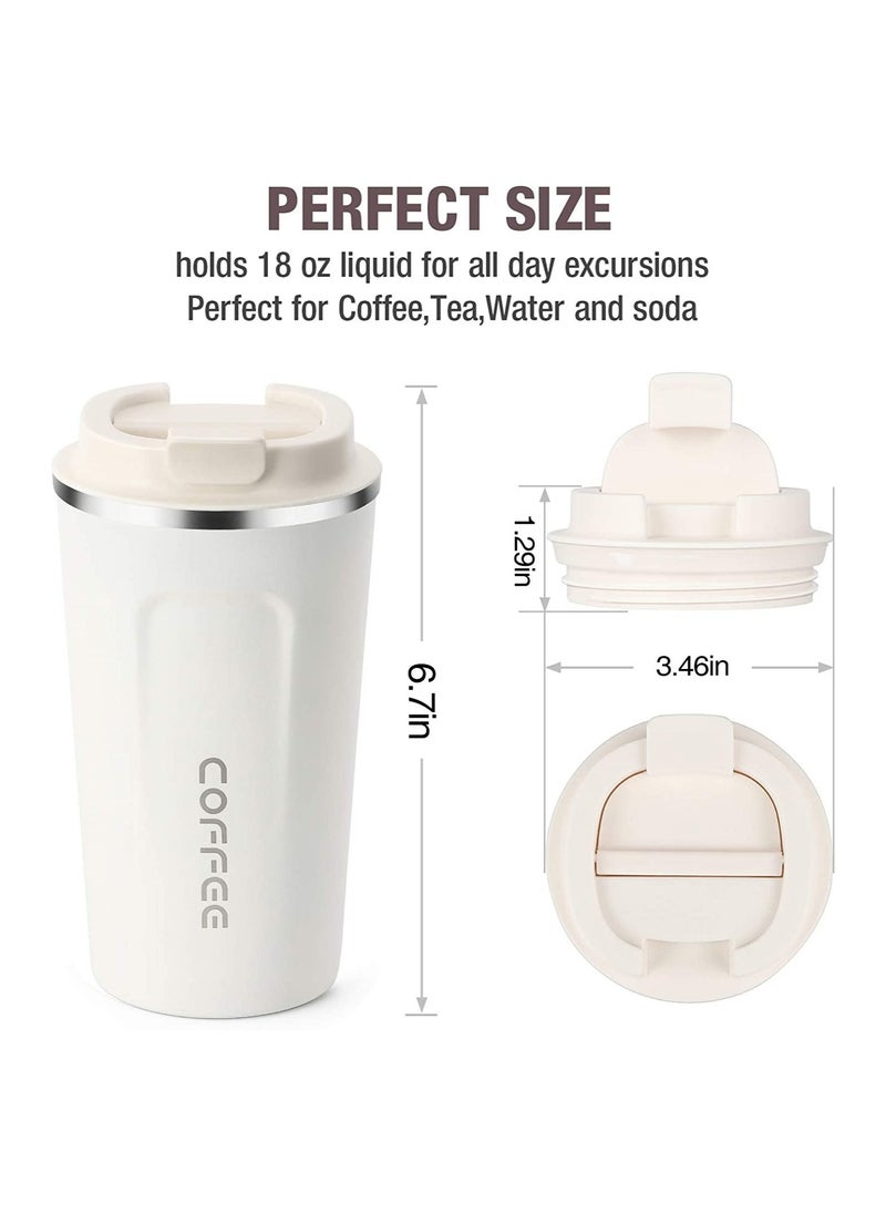 Coffee Vacuum Insulated Travel Mug Smilatte Leakproof Double Wall Stainless Steel Reusable Coffee Cup with Lid for Hot and Cold Drinks  - Image 2
