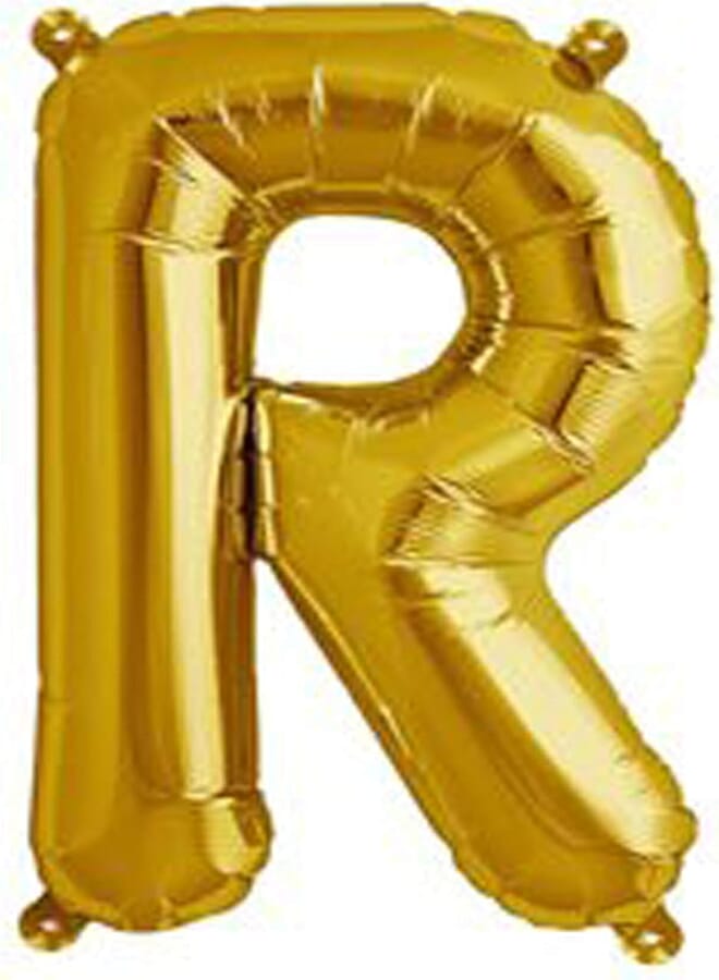 Tamona 30 Inch Tamona Golden Helium Party Balloon Letter R