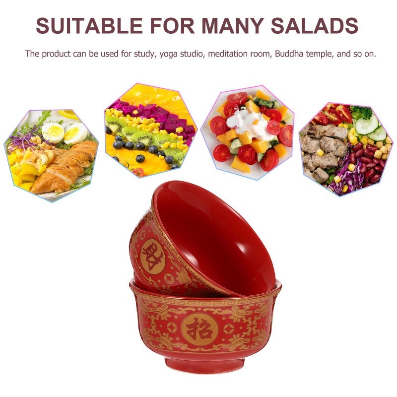 Ceramic Incense Burner Bowls 3.5 Inch Red For Home Meditation And Buddhist Temple - Image 4