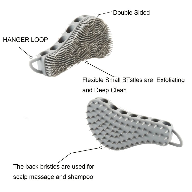 Black Body Scrubber Bath Brush - Image 1