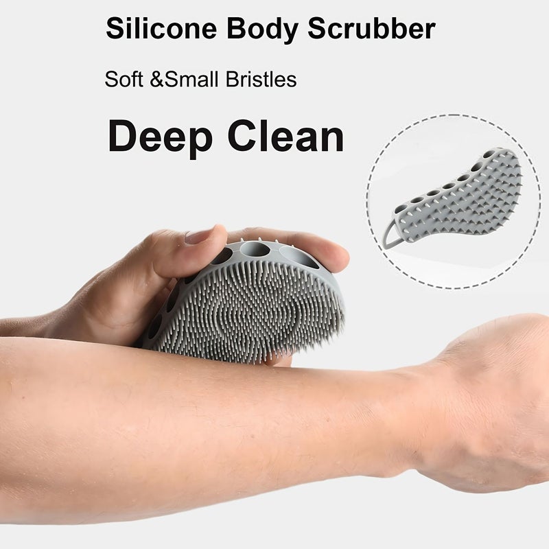 Black Body Scrubber Bath Brush - Image 4