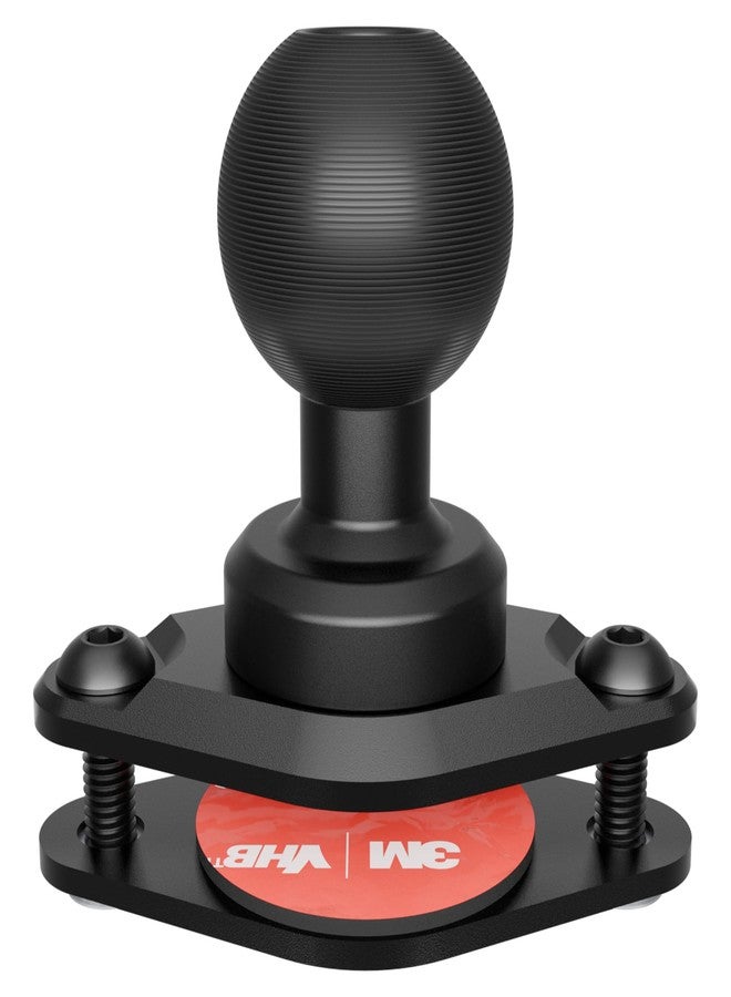 Tackform Diamond AMPS Mount - 25.4mm/1”/B-Sized System Compatible | 6061-T6 Aluminum Ball | 2-Hole Drill Base | Mount Direct to Dash, AMPS, or Grid Style Brackets | Includes Hardware Kit | - Image 1