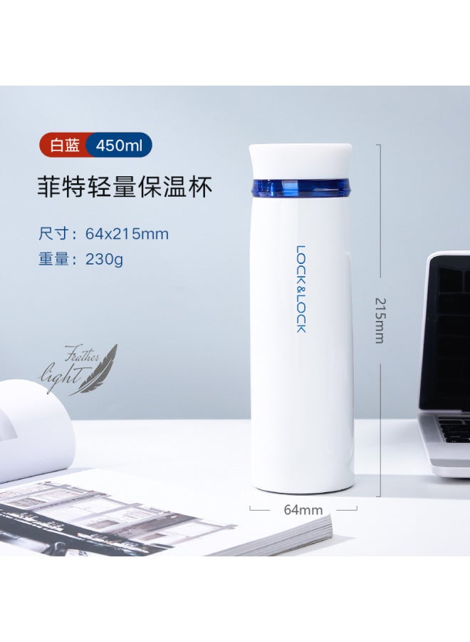 Lekou Thermos Cup Portable Water Cup Student Male 304 Stainless Steel Ultra-light Simple Car Cup Children Lhc4131