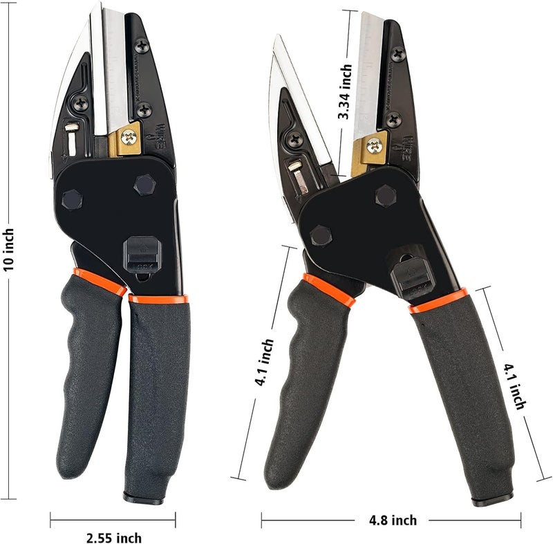 Cyrox مقص سايروك متعدد الاستخدامات ثقيل الوزن مقص صناعي شامل مع 3 شفرات استبدال مقص كهربائي مثالي للقطع 1 قطعة - Image 3