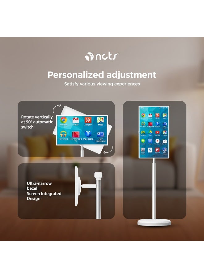 NCTS شاشة نقالة ذكية تعمل باللمس NCTS MD32UD Ultra HD 32 بوصة LED مع 8 جيجابايت RAM و128 جيجابايت تخزين تدور 90° مع بطارية مدمجة وتحويل تلقائي 3840x2160 بكسل 4K UHD - Image 3