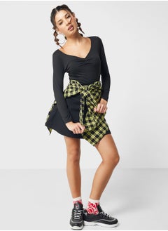 Ginger Ruched V Neck Top  - Image 4