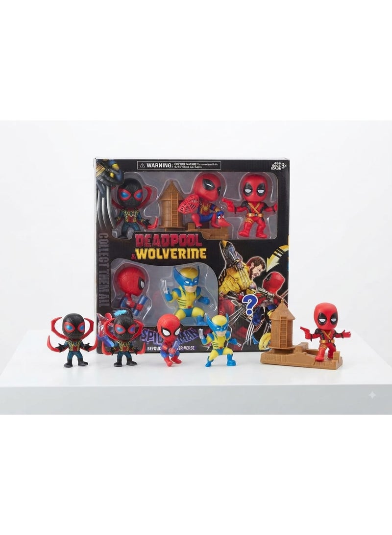 MARVEL Deadpool Wolverine Spider-Man Action Figures Set, Premium Superhero Character Figures for Kids & Collectors, Detailed Display Toys for Imaginative Play, Stylish Character Gift Set for Fans of Action Figures Ages 3+ - Image 2