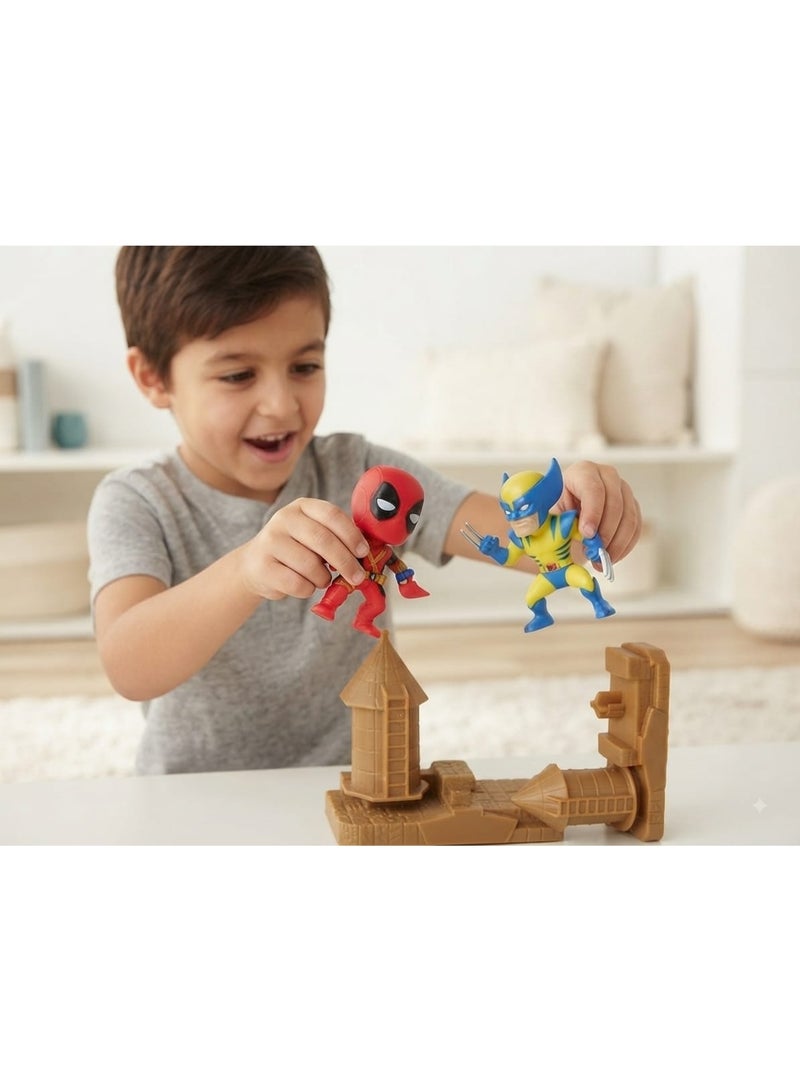 MARVEL Deadpool Wolverine Spider-Man Action Figures Set, Premium Superhero Character Figures for Kids & Collectors, Detailed Display Toys for Imaginative Play, Stylish Character Gift Set for Fans of Action Figures Ages 3+ - Image 5