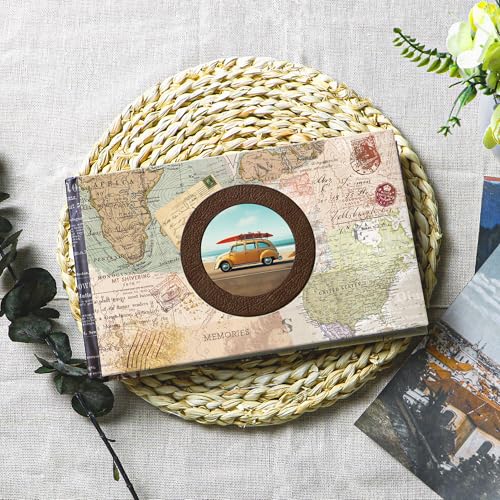 Holoary Photo Album 4x6, Picture Album Holds 50 Horizontal Photos, Memo Writing Area for Each Pocket, Printing Cover Small Photo Book with Front Window, Small Photo Album for Travel Vacation Adventure - Image 5