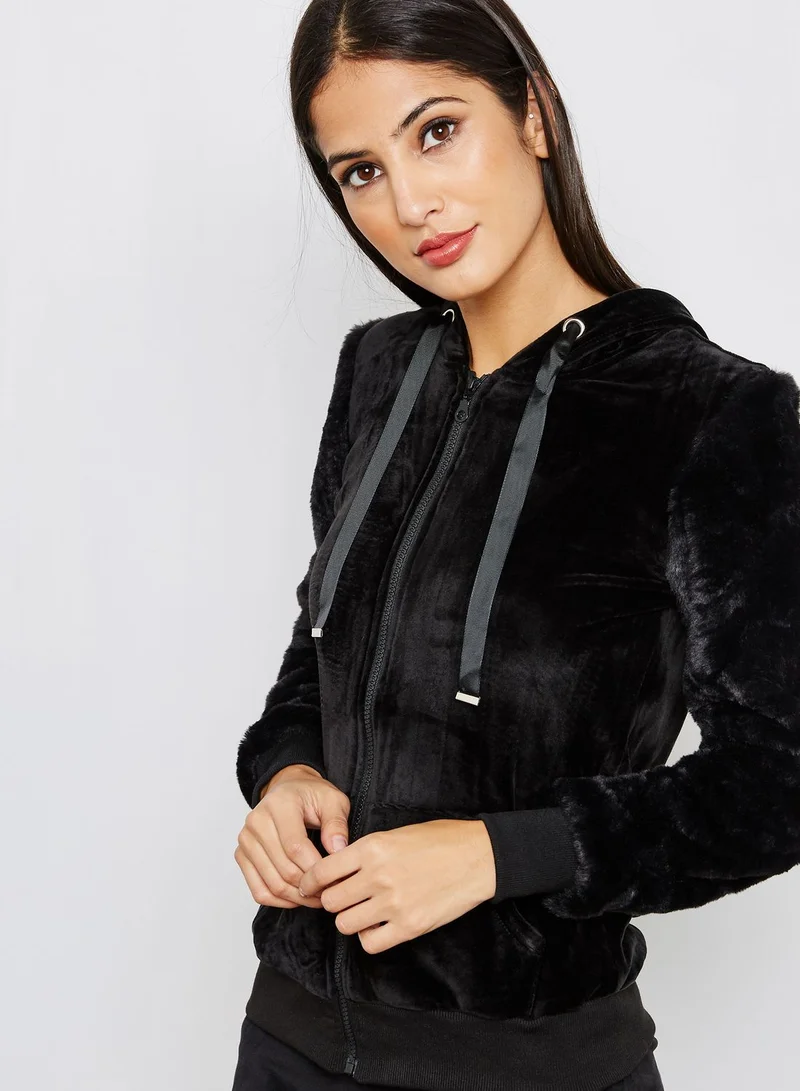 Ginger Velvet Hoodie Set