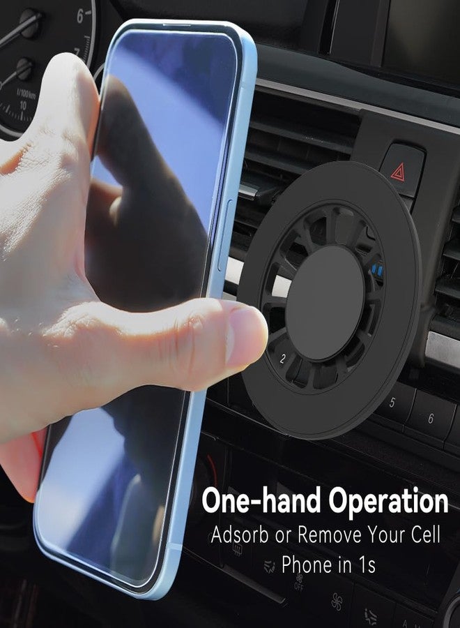 BEERTE Fits MagSafe Car Mount Fit for BMW 3 Series 2014-2019,4 Series 2014-2020 [Upgraded Magnets] Magnetic Phone Holder for Car Air Vent Fit for iPhone 15 14 13 12 Series Fits MagSafe Case All Phones - Image 5
