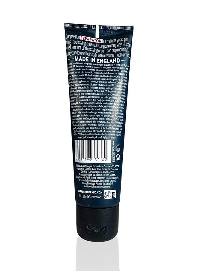 Dapper Dan Super Strong Hold Separator, For Short to Medium Length Styles, Creates Texture & Seperation, A Matte Finish Styling Cream For Natural Finish 2.71 fl oz - Image 2