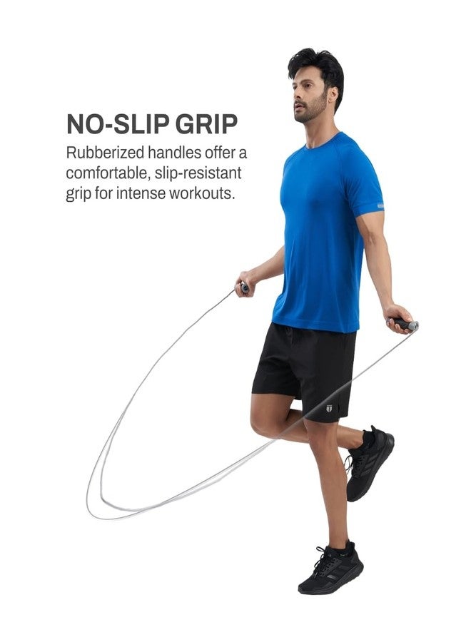 تيجو حبل قفز TEGO | نظام محامل كروية عالي السرعة | طول قابل للتعديل | مقابض مانعة للانزلاق | حبل قفز سريع من مادة PVC لتمارين القلب واللياقة البدنية - Image 4