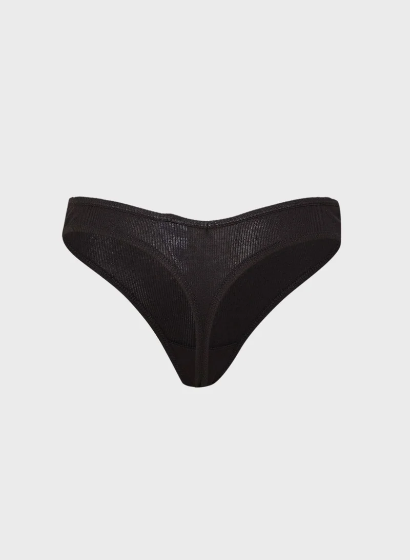 Cotton On Body Cotton High Cut Thong