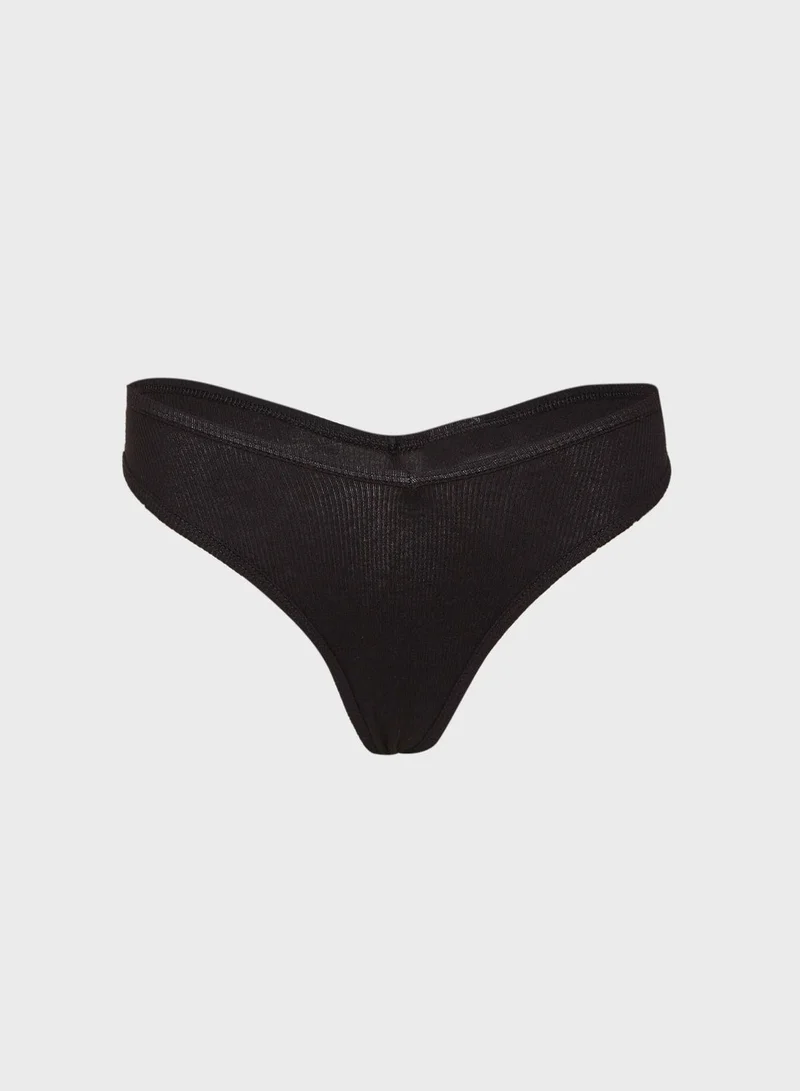 Cotton On Body Cotton High Cut Thong