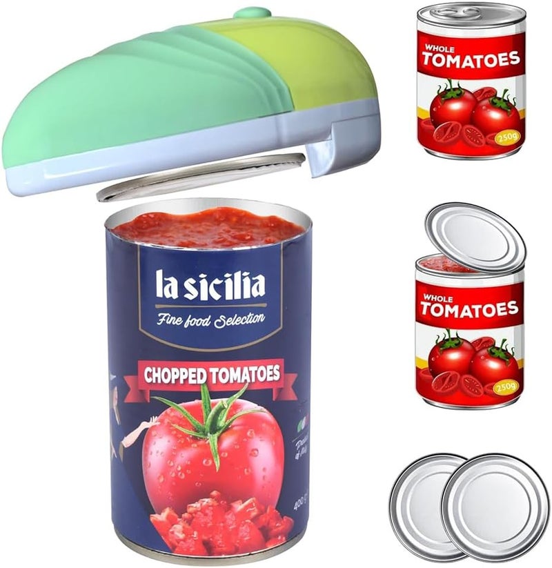ZYCCER New Upgrades Auto Electric Can Opener，Open Your Almost Any shape of Cans with A Simple Press of Button - Automatic,Hands Free, Smooth Edge, Food-Safe, Battery Operated (Green) - Image 1