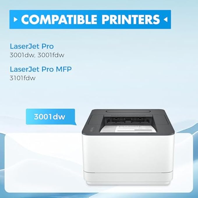 خراطيش حبر 138A (عبوة 2 مع شريحة) بديل، مناسب لطرازات HP 138A، W1380A، 138X، W1380X من خراطيش الحبر، متوافق مع الطابعات الليزرية PRO 3001DW، 3001DWE، PRO MFP 3101FDW، 3101FDWE. - Image 3
