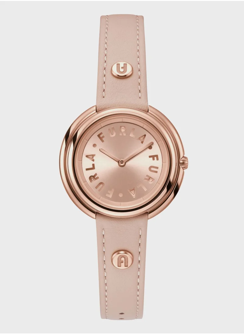 فورلا Furla Leather Strap Analog Watch