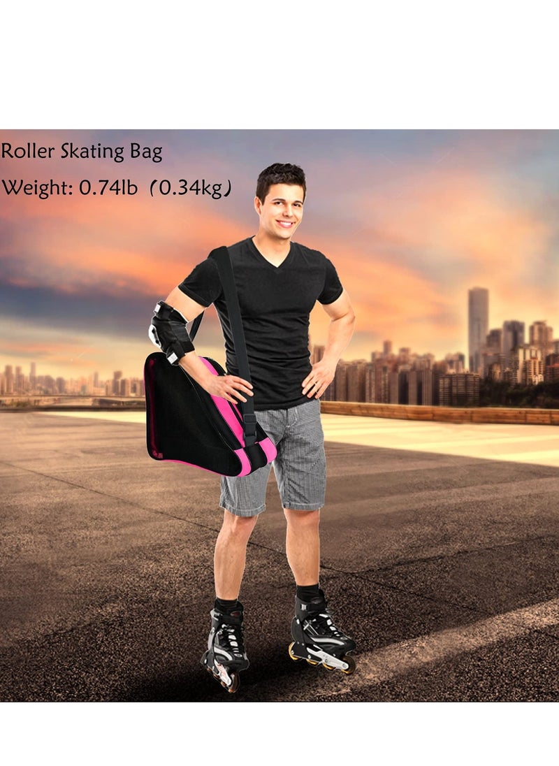 Generic Roller Skate Bag,Breathable Ice Skate Bags with Adjustable Shoulder Strap, Oxford Cloth Skating Shoes Storage Bag, for Women Men and Adults Roller Skate Accessories  - Image 3