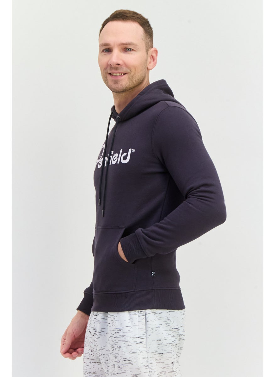 Penfield Men Hooded Brand Logo Long Sleeves Hoodies, Dark Grey  - Image 2