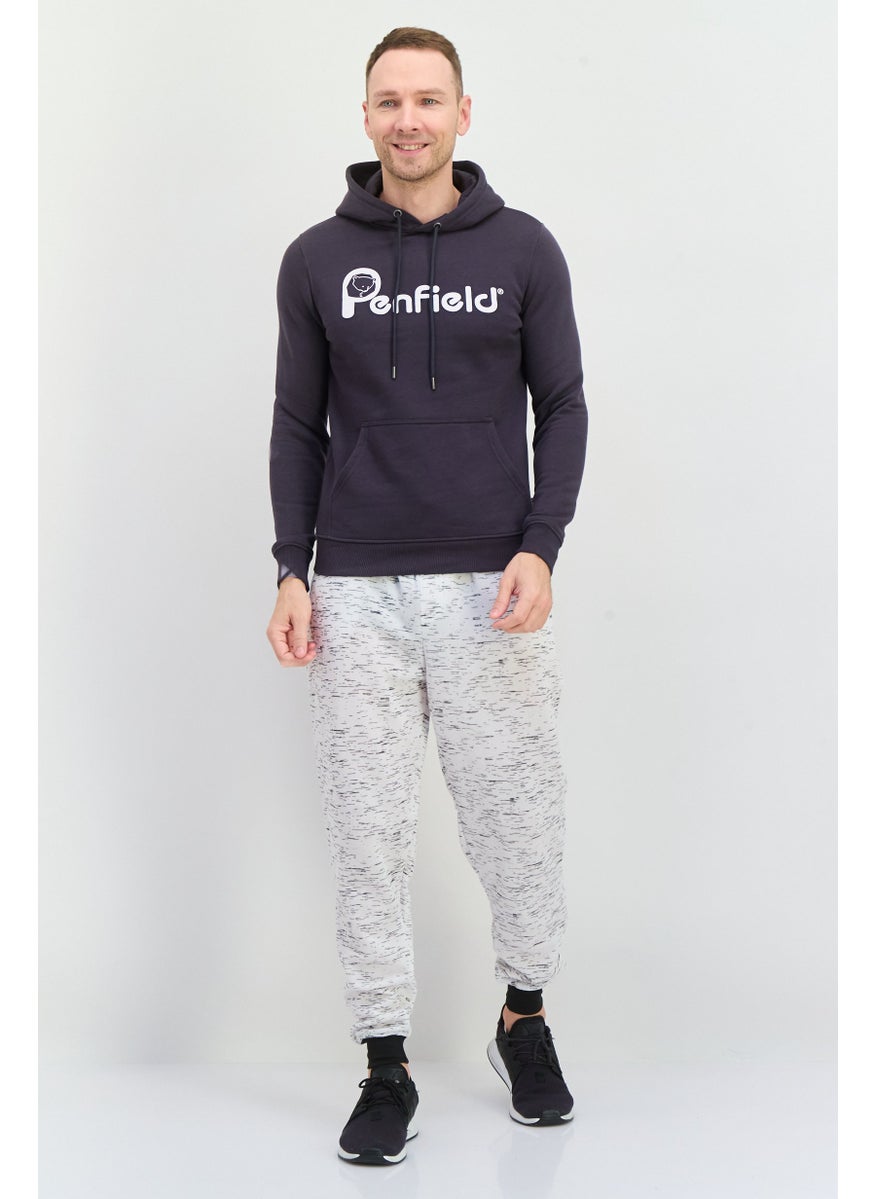 Penfield Men Hooded Brand Logo Long Sleeves Hoodies, Dark Grey  - Image 3