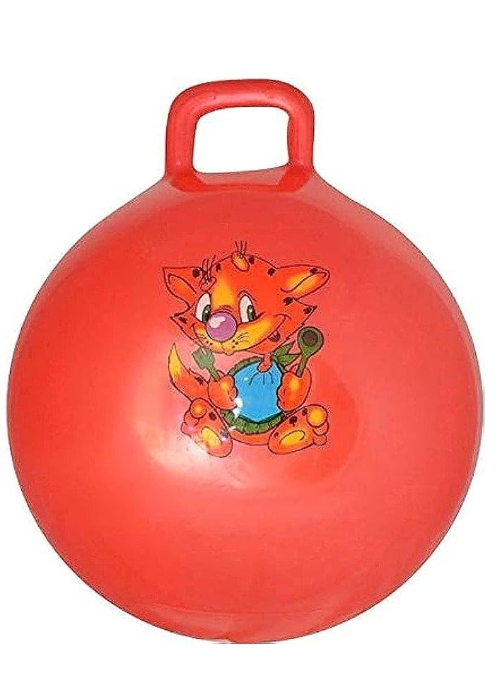 Bouncy ball balloon size about 45 cm  red color   Suitable for fitness exercises and childrens toys  - Image 1
