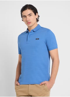 CALVIN KLEIN Stretch Pique Grindle Short Sleeve Polo  - Image 1