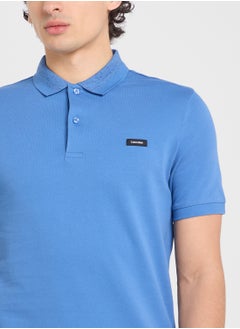 CALVIN KLEIN Stretch Pique Grindle Short Sleeve Polo  - Image 3