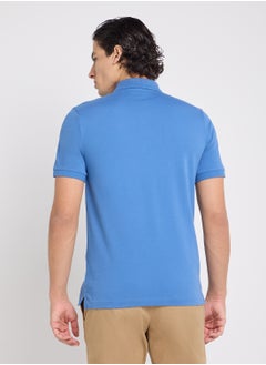 CALVIN KLEIN Stretch Pique Grindle Short Sleeve Polo  - Image 2