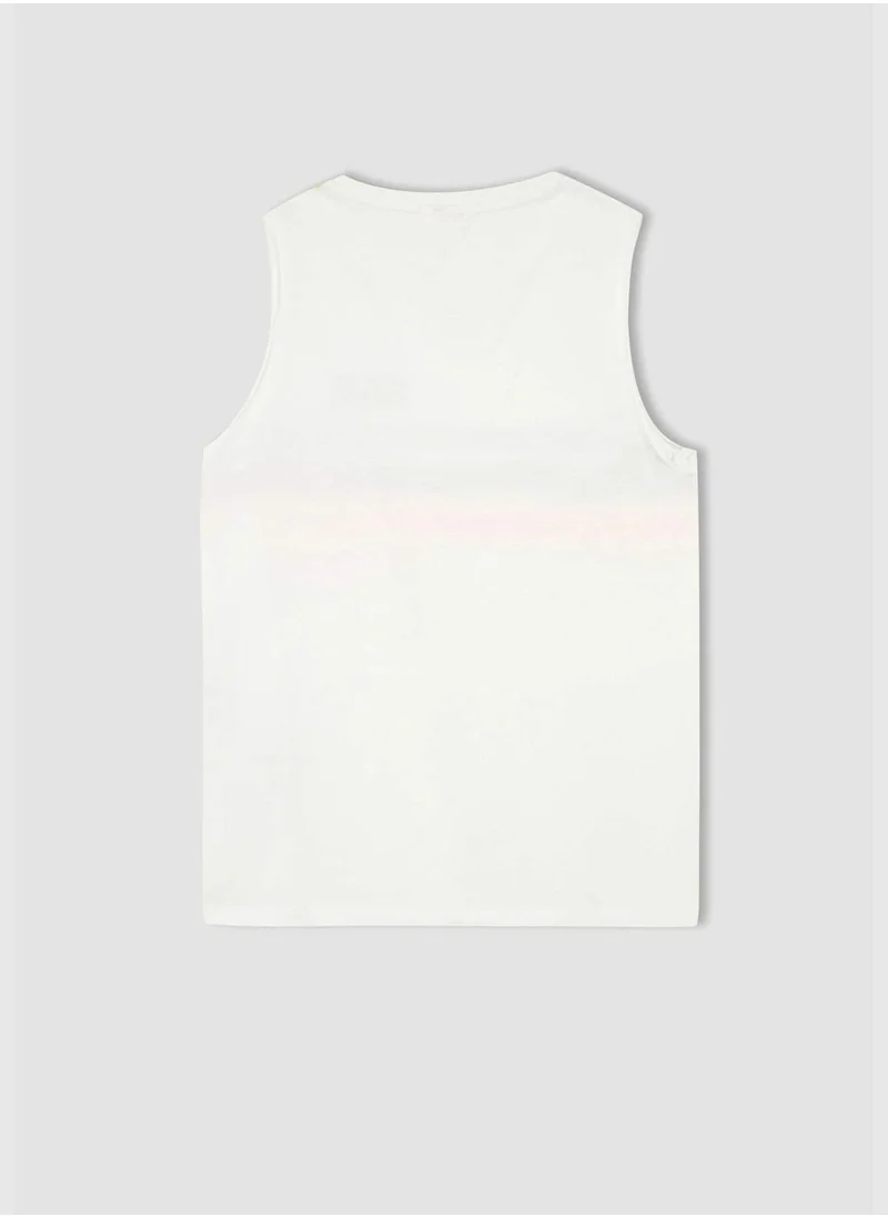 DeFacto Regular Fit Sleeveless Colour Block Striped Vest