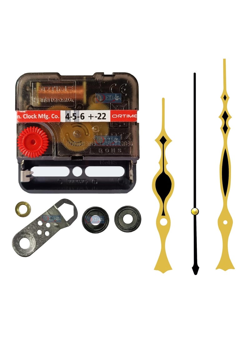 KEDAR KEDAR Ajanta Quartz Ortime Sweep Silent Movement Machine for Wall Clock with Fancy Needles Made in IndiaS023  - Image 1