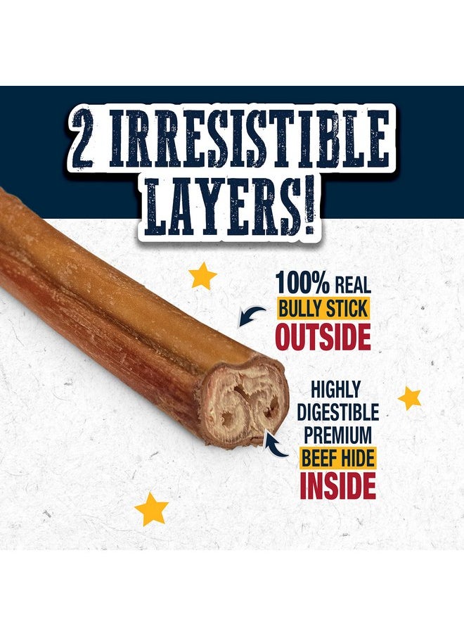 Cadet Cadet Bully Hide Sticks for Large Dogs, All-Natural Beef Pizzle, Rawhide Free Dog Bully Sticks for Aggressive Chewers, Large (2 Count)  - Image 3