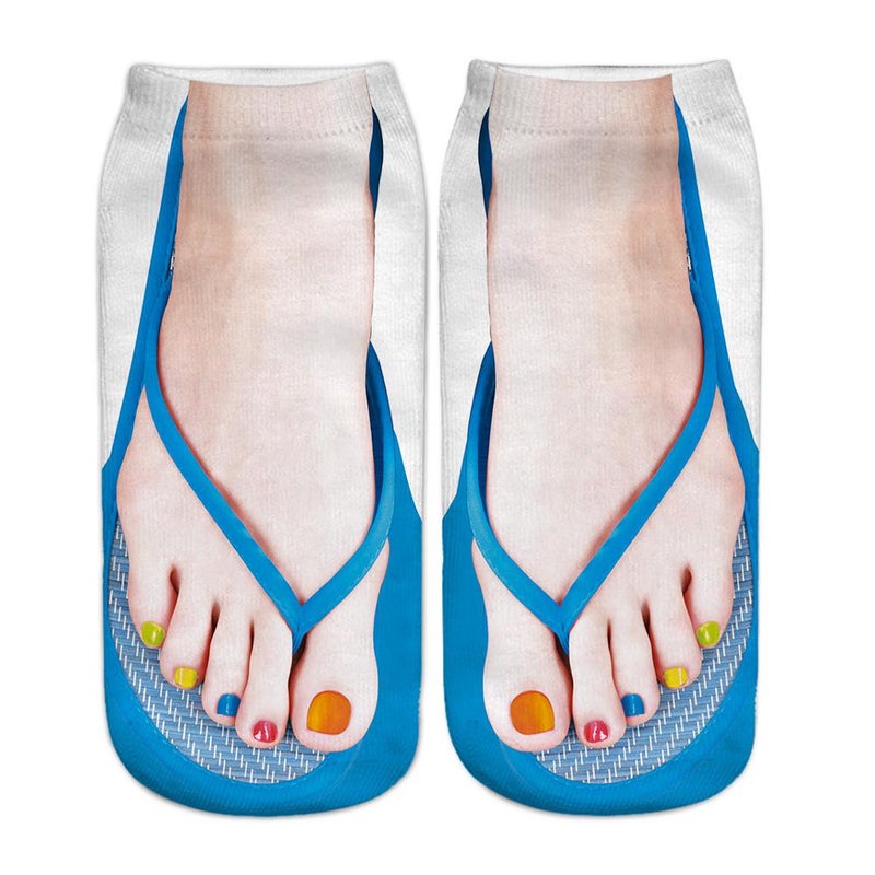 3D printed socks, flip-flops, socks, AliExpress factory direct sales, nail socks, TikTok popular style - Image 5